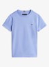T-shirt met logoborduring - Vintage Iris-C5Z / Wit