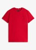 T-shirt met logoborduring - Medium Red-XLD / Rood