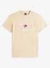 T-shirt met logoprint - Goud