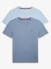 T-shirt met ronde hals in 2-pack - Sweet Blue