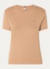 T-shirt met streepprint - Safari canvas / beige