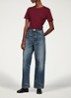 T-shirt met streepprint - Deep rouge / rood
