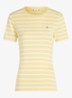T-shirt met streepprint - Citronella/ecru stp / geel