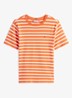T-shirt met streepprint - Oranje