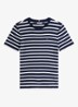 T-shirt met streepprint - Dark navy/Ecru stripe / donkerblauw