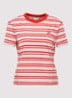 T-shirt met streepprint - Multicolor