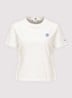 T-shirt met streepprint - Gebroken wit