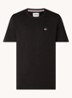 T-shirt van katoen met logo - Zwart