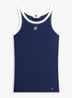 Tanktop met logoborduring - Donkerblauw