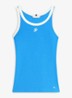 Tanktop met logoborduring - Blauw