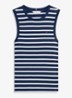 Tanktop met streepprint - Donkerblauw