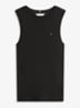 Tanktop met streepprint - Zwart