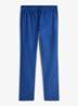 Tapered fit chino in linnenblend - Denim