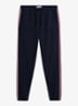 Tapered fit lounge joggingbroek met logoband - Donkerblauw