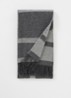 Monogram sjaal van wol 200 x 50 cm - Grijs