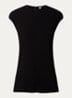 Mouwloze top met stretch - Zwart