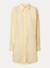 Semi-transparante longline blouse  - Lichtgeel