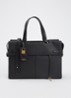Agent Medium businesstas van leer met 13 inch laptopvak - unisex - Zwart