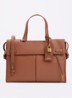 Agent Medium businesstas van leer met 13 inch laptopvak - unisex - Cognac