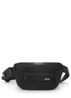 Sling heuptas met leren details - Zwart