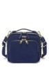Teghan crossbodytas met leren details - Indigo