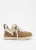 Lowmel sneaker met suède details - Lichtbruin