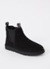 Neumel chelsea boot van suède - Zwart