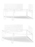 Cubiko badkamer organizer set van 2 - Wit