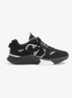 Demivee sneaker met suède details - Zwart