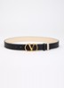 Reversible riem van kalfsleer - Ivoor