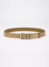 Riem van kalfssuède met studs - Beige