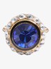 Ring met kristal - Blauw