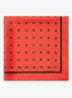 Sjaal van zijde met print 60 x 60 cm - Rood