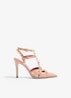 Studdy sandalette van geitenleer met studs - Oudroze