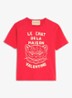 T-shirt met print - Rood