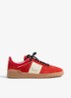 Upvillage sneaker van kalfssuède met kalfsleren details - Rood