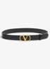 VLogo Signature riem van kalfsleer - Zwart