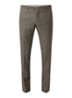 Buck Split slim fit pantalon micro dessin - Donkergroen