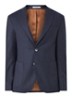 Elliot Split slim fit colbert van wol met opgestikte zakken - Blauw