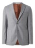 Elliot Split slim fit colbert van wol met opgestikte zakken - Lichtgrijs
