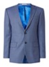 Ellis tailored fit colbert van scheerwol met micro birdseye dessin - Blauw