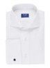 Ext slim fit overhemd met wide spread-kraag - Wit