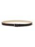 Rhett riem van leer - Zwart