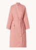 Biarritz badjas met structuur - unisex - Zalmroze