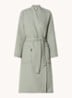 Biarritz badjas met structuur - unisex - Olijfgroen
