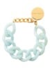 Flat Chain armband - Cloud marble