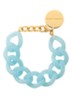 Flat Chain armband - Opaline blue