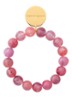 Mini Beads armband - Crystal pink marble