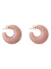 Moon oorstekers - Blush marble