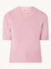 Fijngebreide top in kasjmierblend - Roze